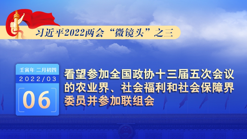 習近平2022兩會“微鏡頭”：看望政協委員并參加聯組會